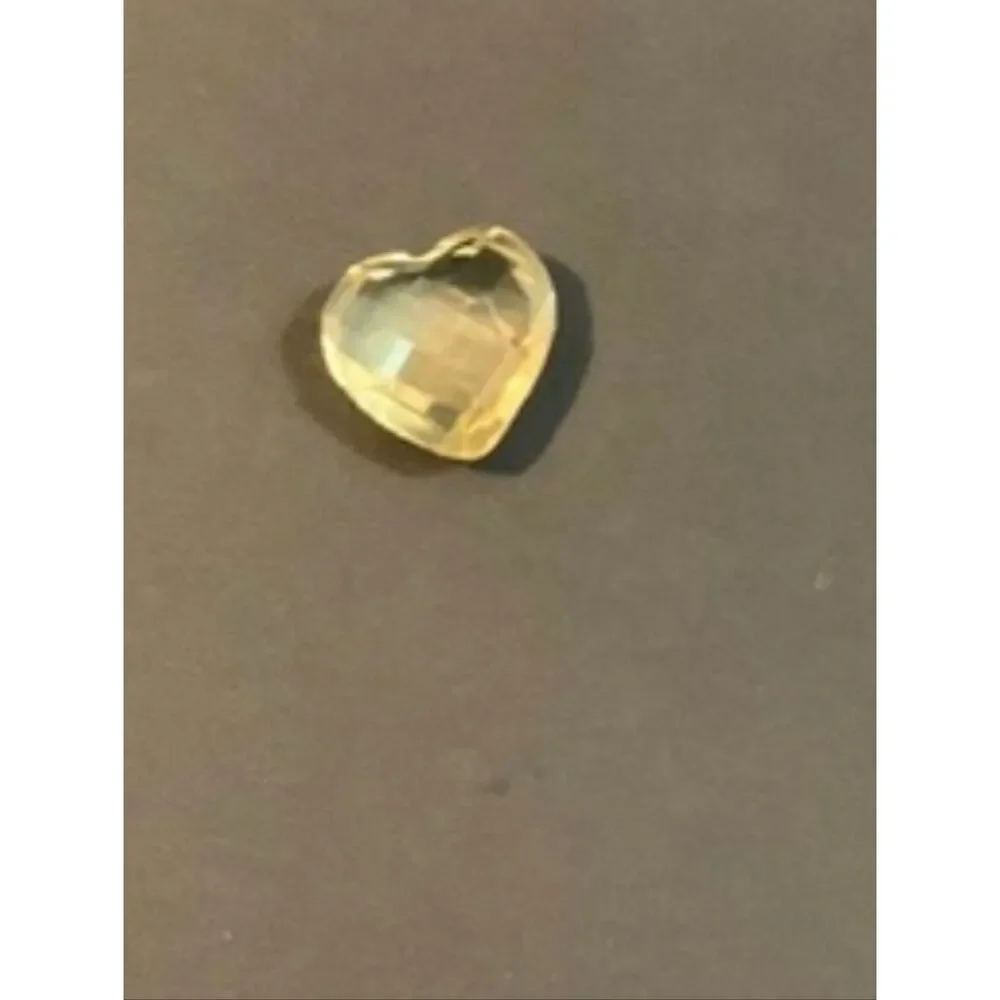 April Birthstone Heart Shaped Floating Locket Charm